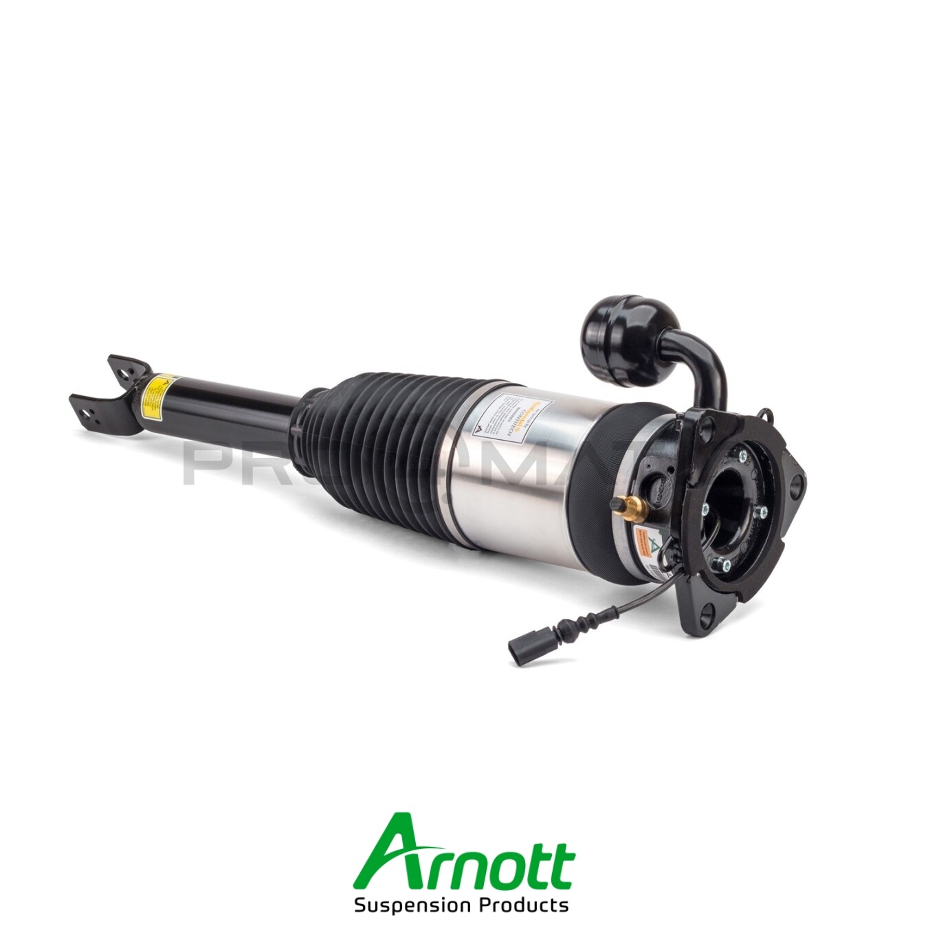 VW Phaeton (3D1, 3D2, 3D3, 3D4, 3D6, 3D7, 3D8, 3D9) Amortecedor Pneumático Traseiro Esquerdo ARNOTT 3W0616001 — 3